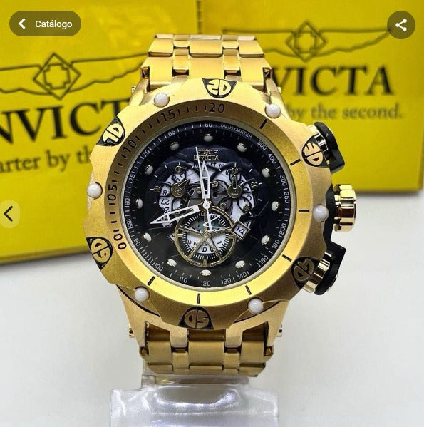 INVICTA HYBRID SKELETON AÇO